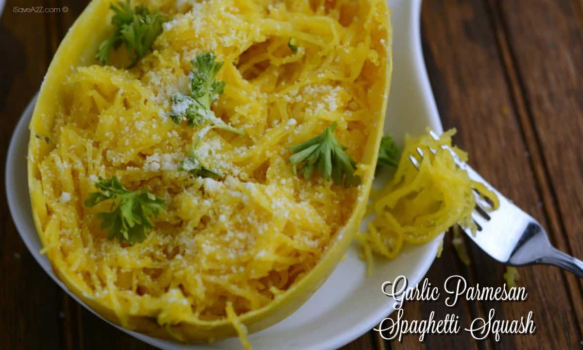 Garlic Parmesan Spaghetti Squash