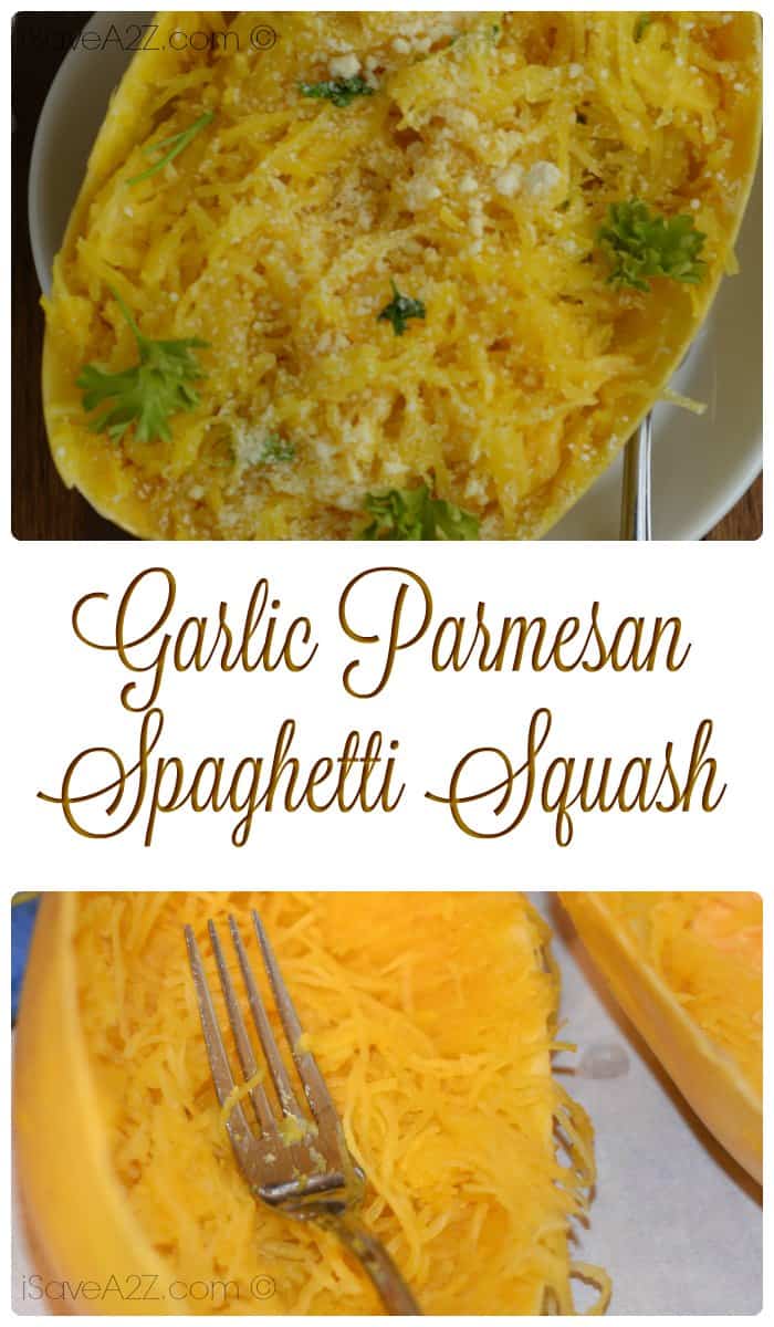 This garlic parmesan spaghetti squash recipe is the perfect side dish for a low carb or keto diet lifestyle. The garlic and parmesan flavors take this side dish up a notch!
