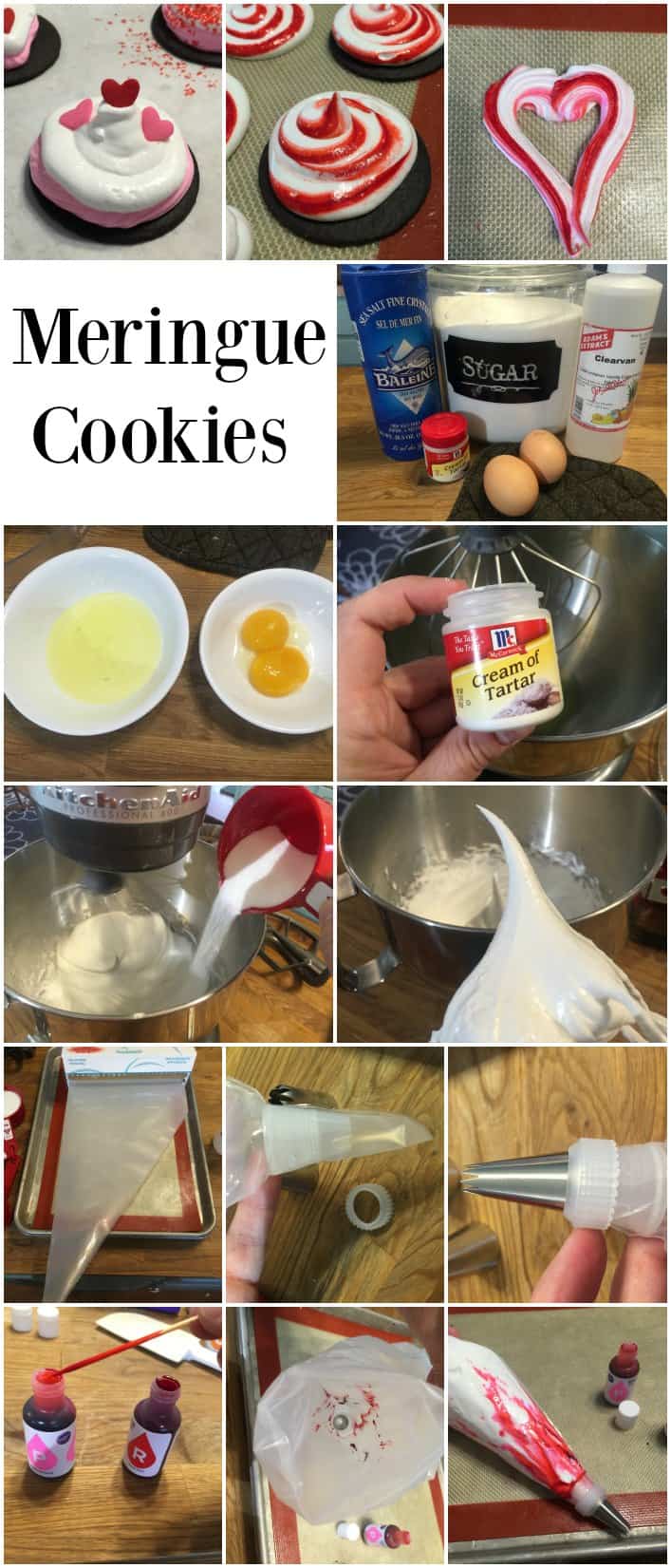 Easy Meringue Heart Cookies Recipe