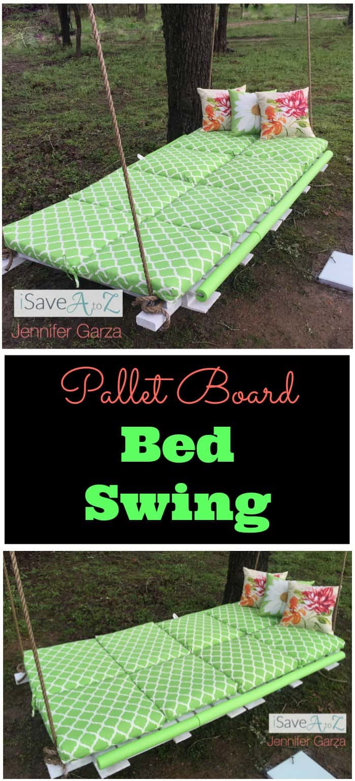 DIY Pallet Board Bed Swing using two pallet boards