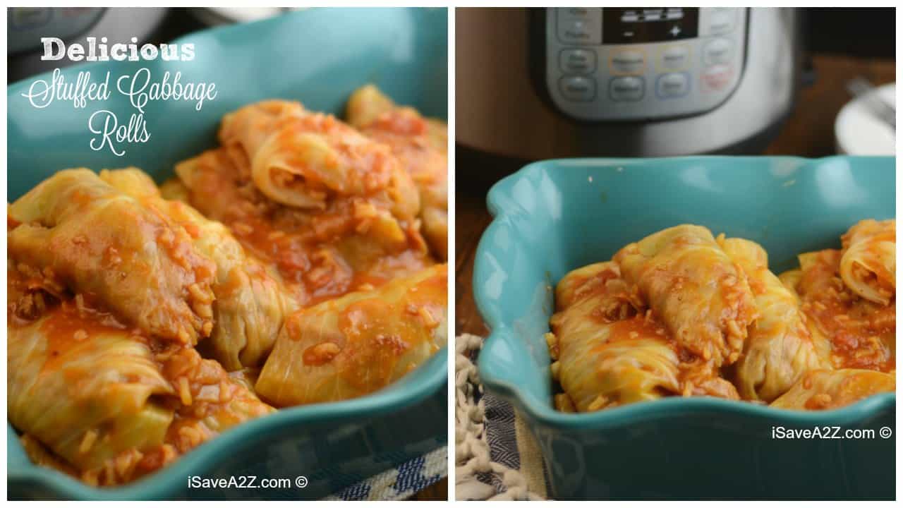 Pressure Cooker Stuffed Cabbage Rolls Recipe iSaveA2Z
