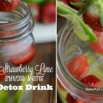 Strawberry Lime Infused Water Detox Drink