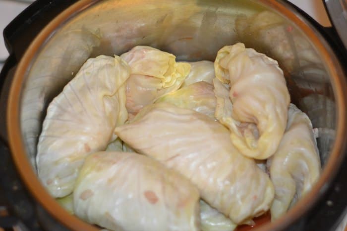 Pressure Cooker Stuffed Cabbage Rolls Recipe