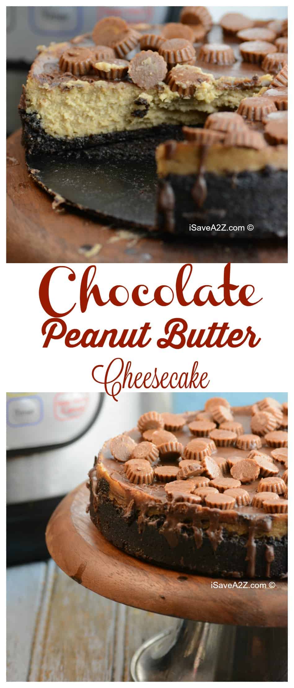 Chocolate Peanut Butter Cheesecake 