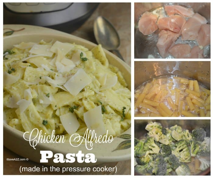 Chicken Alfredo Pasta  (made in the pressure cooker)