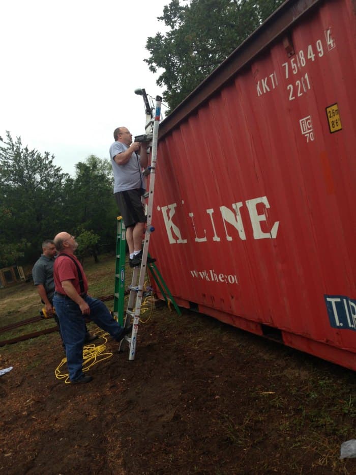 Shipping Container Carport and Storage Idea