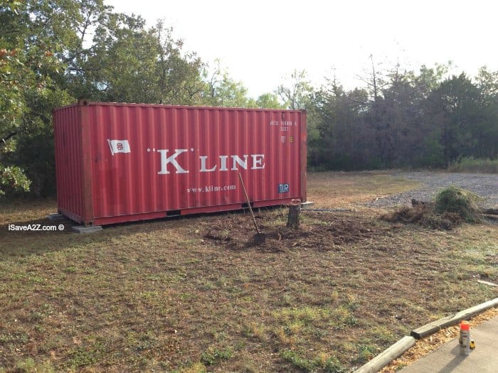 Shipping Container Carport and Storage Idea