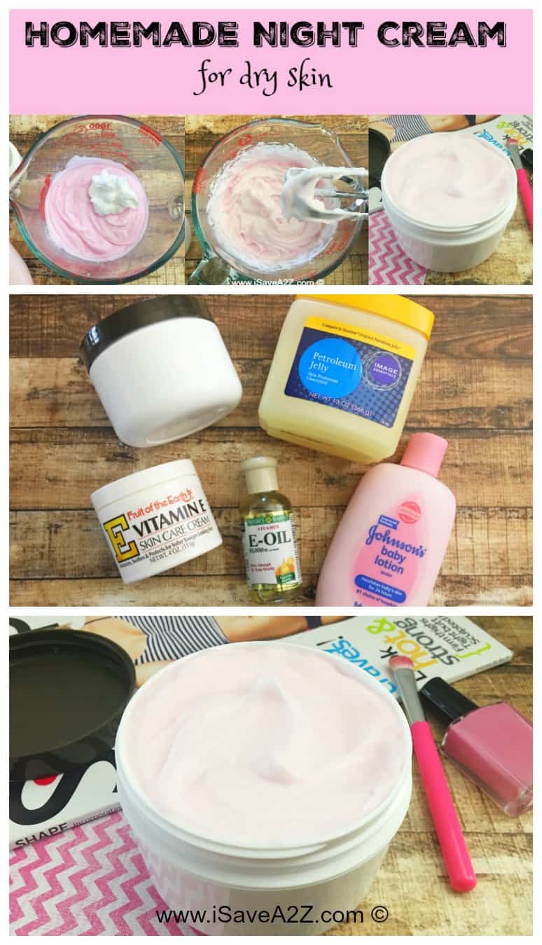 Homemade Night Cream for Dry Skin - iSaveA2Z.com