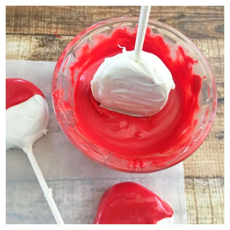 Easy Pokeball Oreo Pops recipe