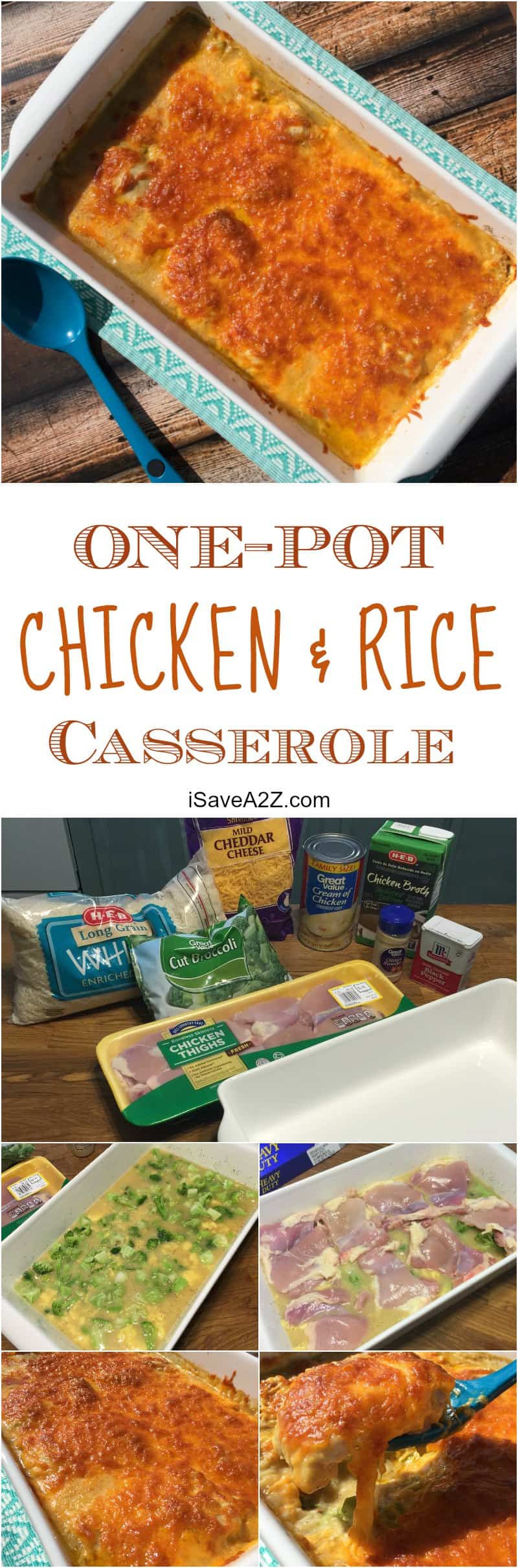 Easy Chicken and Rice Casserole with Broccoli