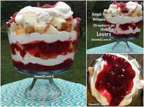 No Bake Strawberry Angel Food Cake