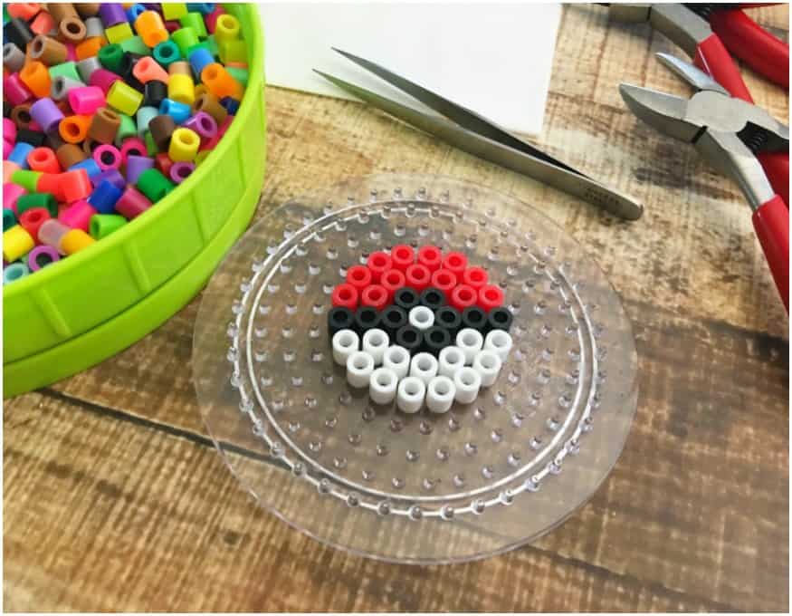 Pokemon Earrings Made Out of Perler Beads