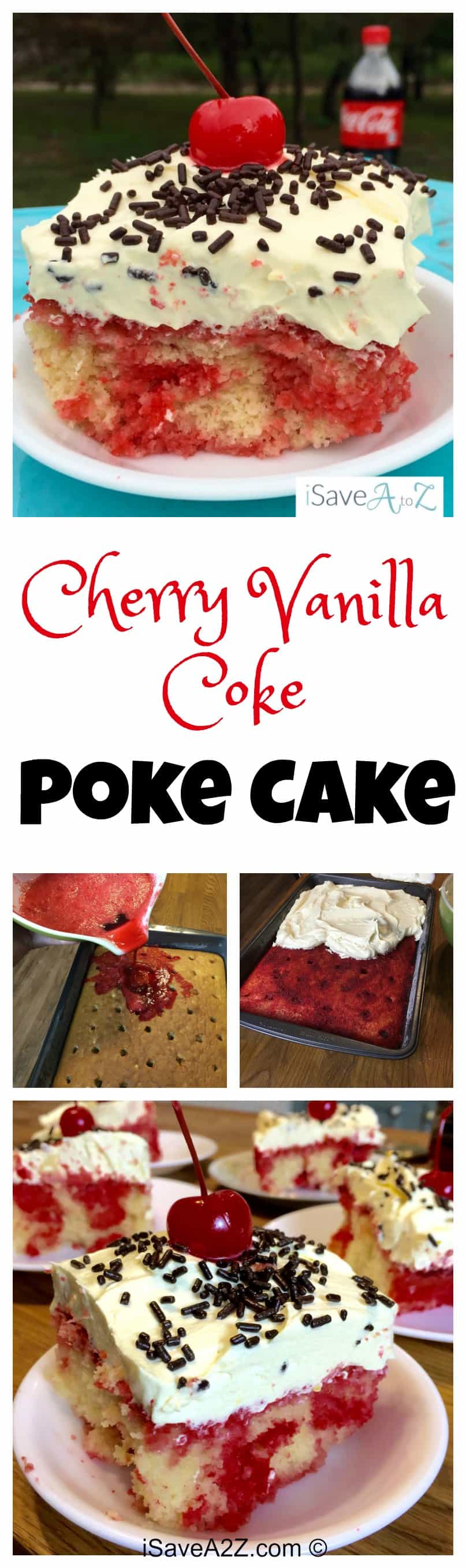 Cherry Vanilla Coke Poke Cake Recipe