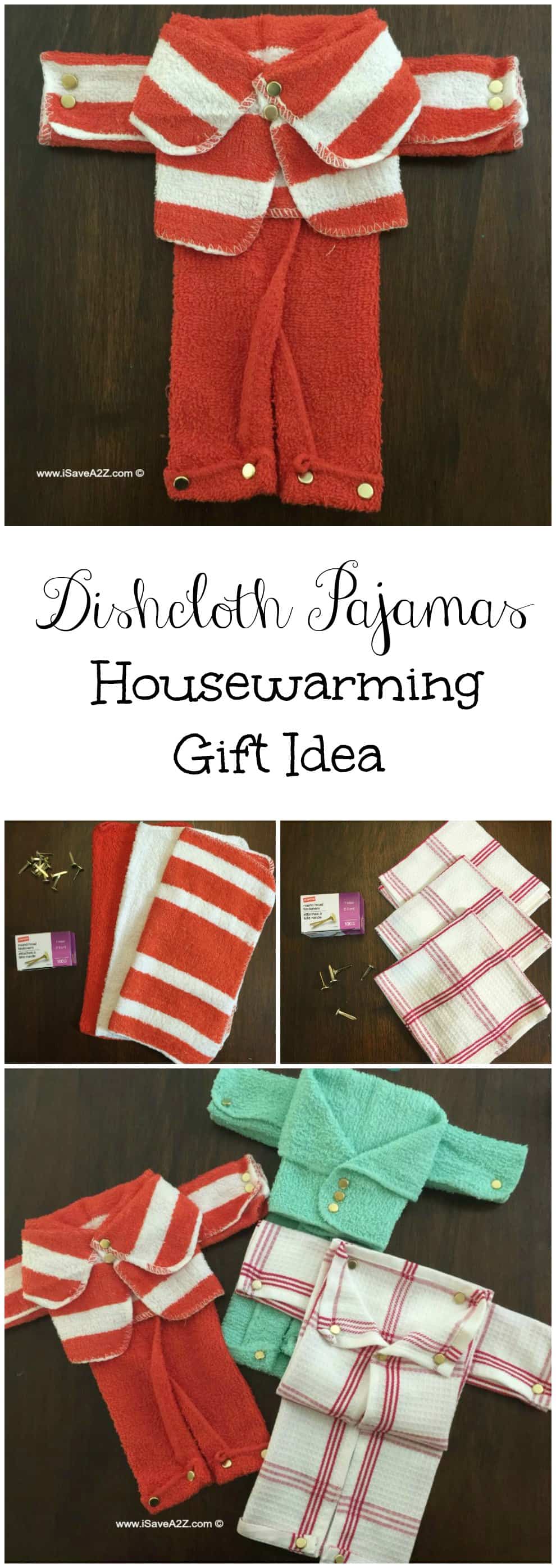 Dishcloth Pajamas Housewarming Gift Idea