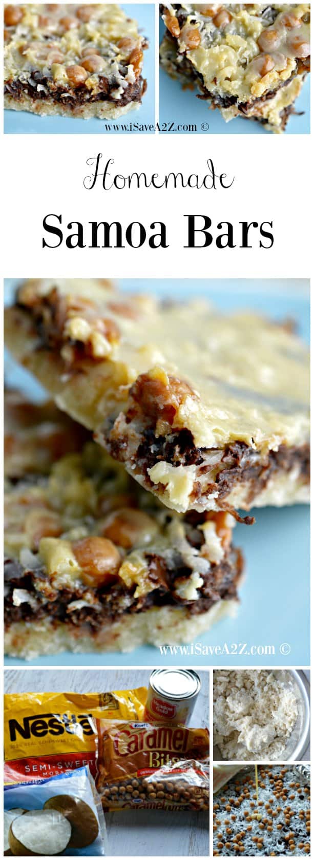 Homemade Samoa Bars