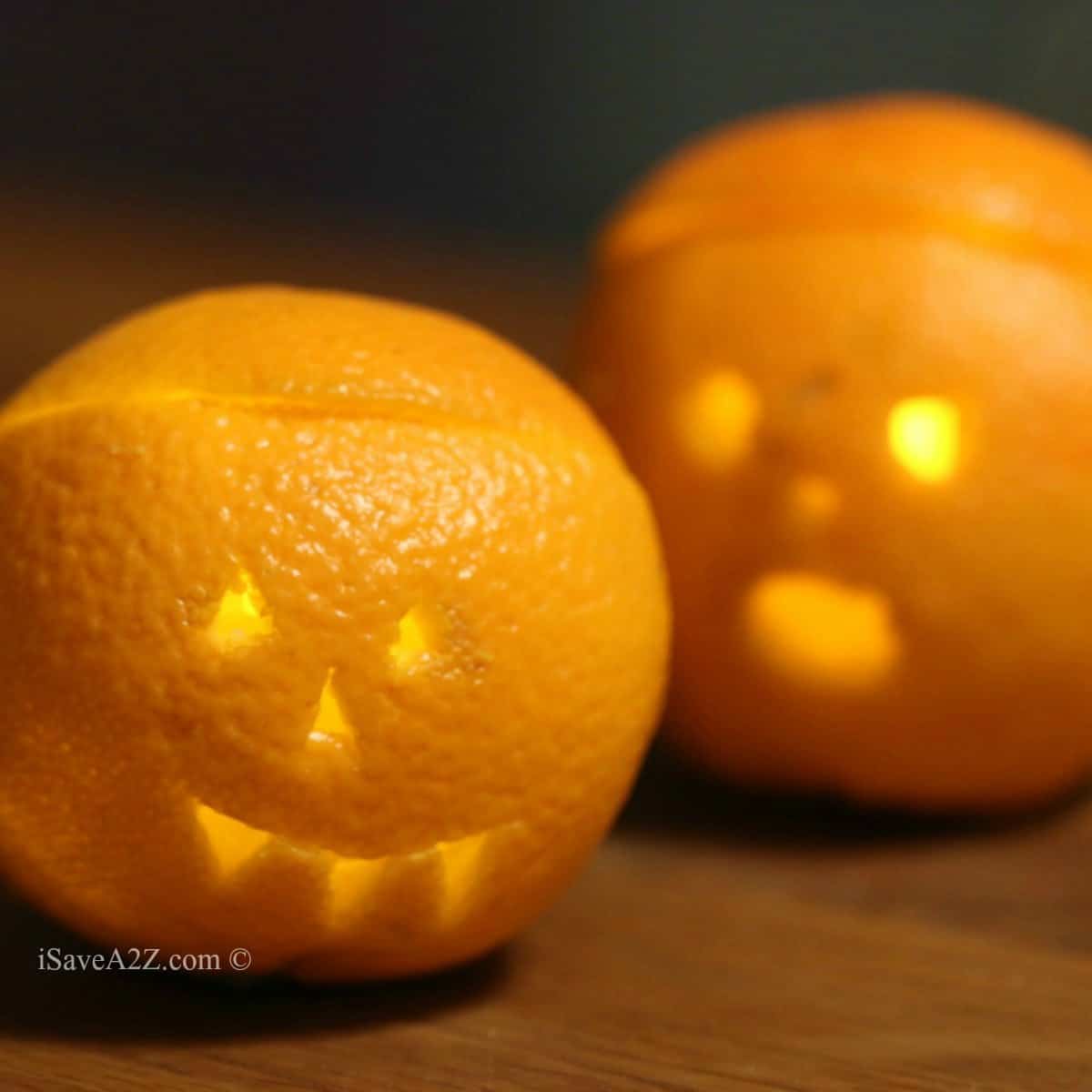 Halloween Pumpkins Made Out Of Oranges