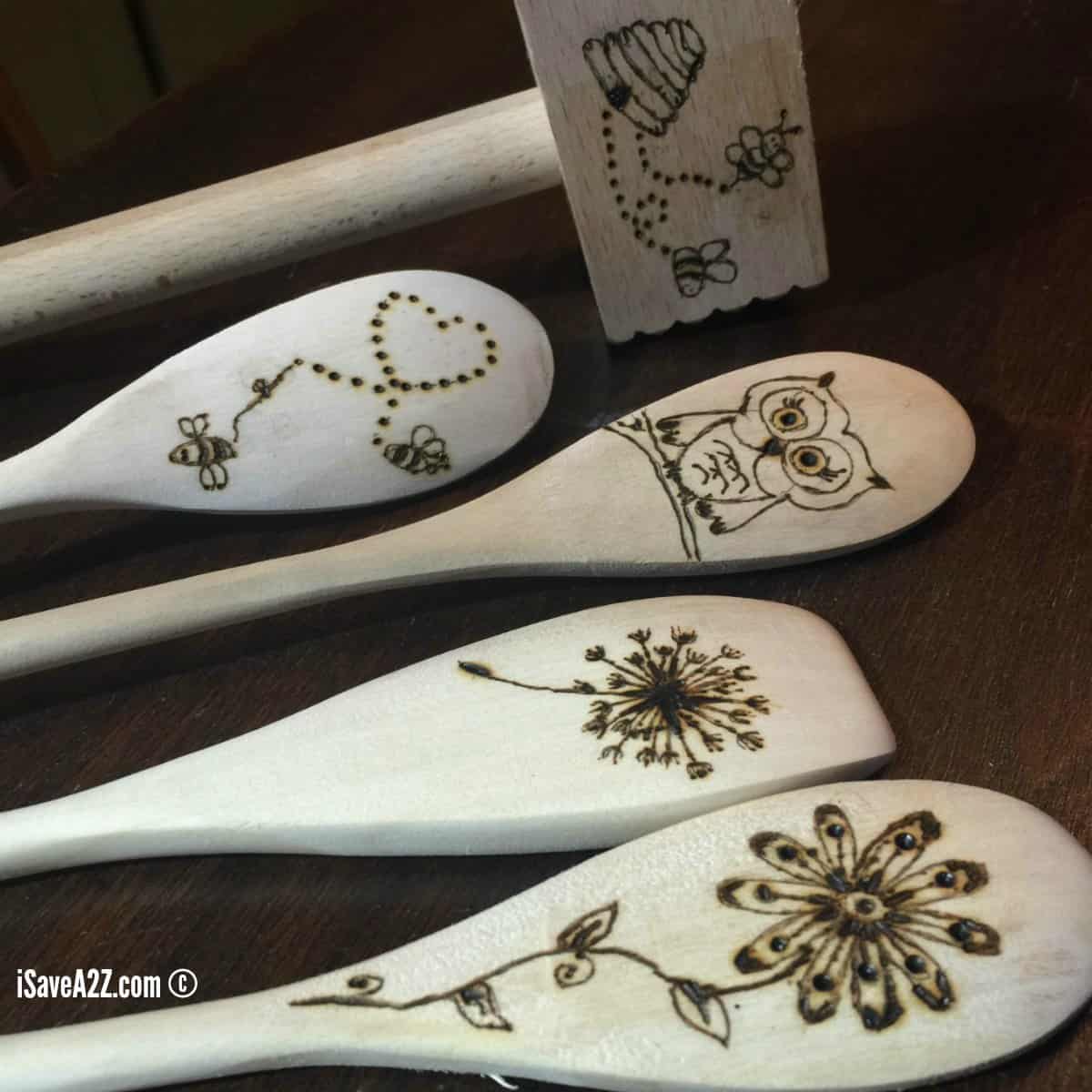 How to Burn Designs on Wooden Spoons