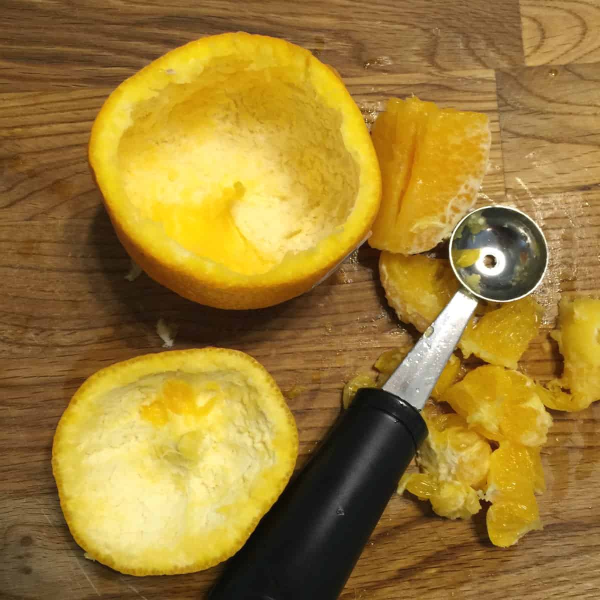 Halloween Pumpkins Made Out of Oranges