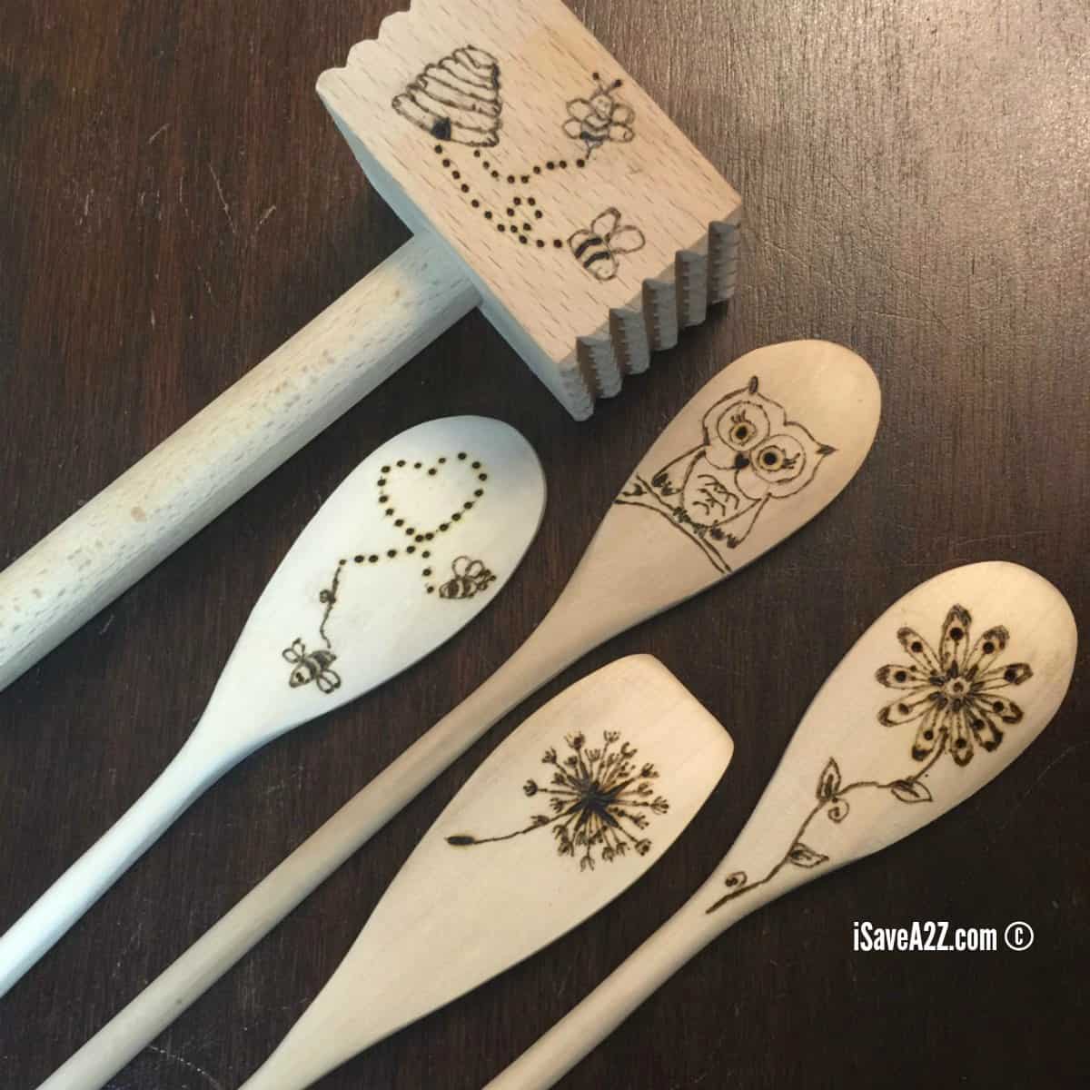 How to Burn Designs on Wooden Spoons