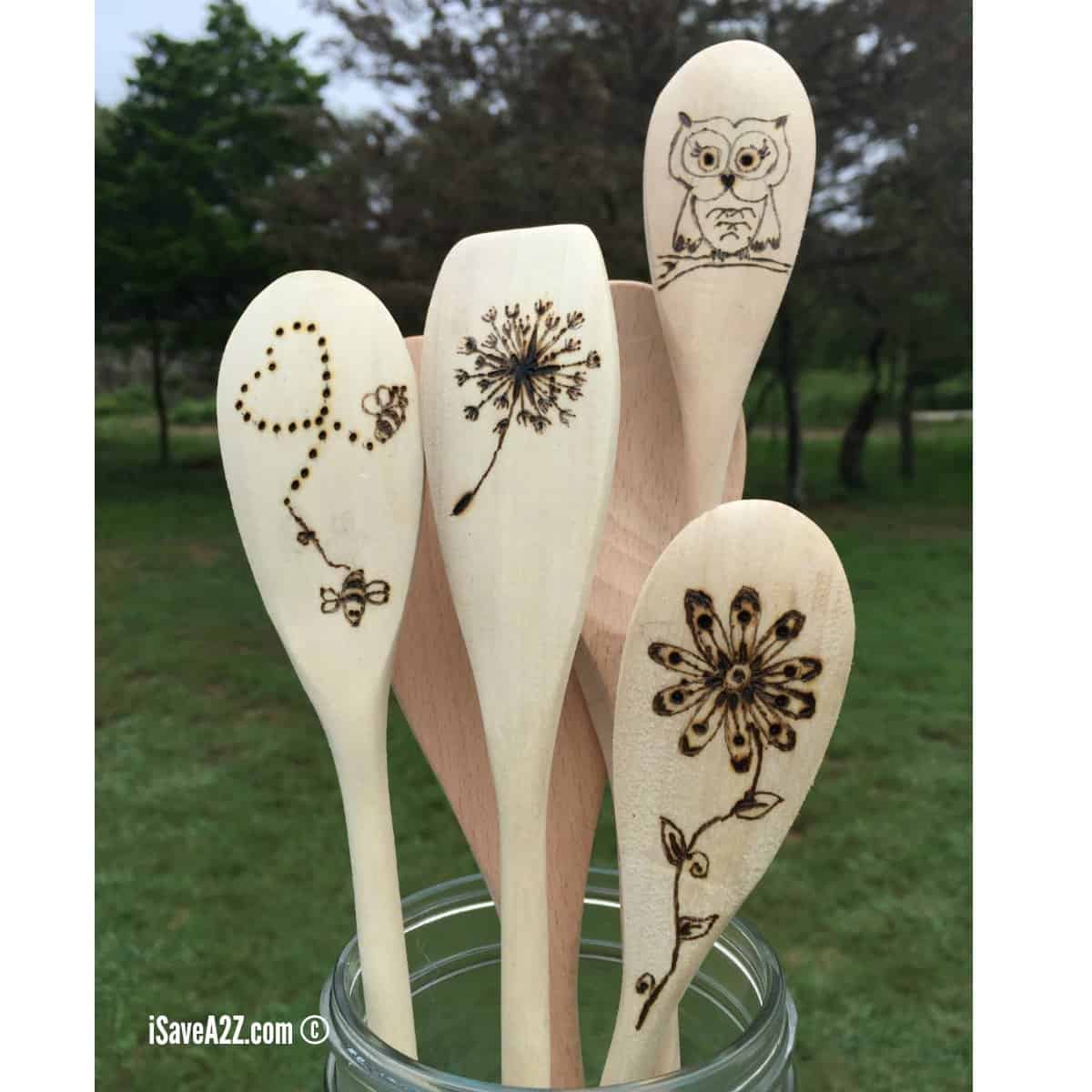 How to Burn Designs on Wooden Spoons 