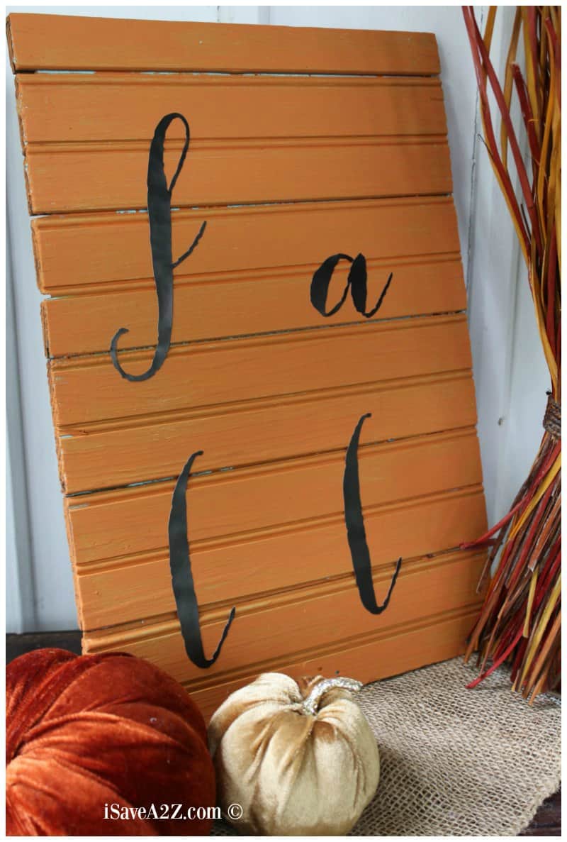 Scrap Wood Projects:  Fall Scrap Wood Sign