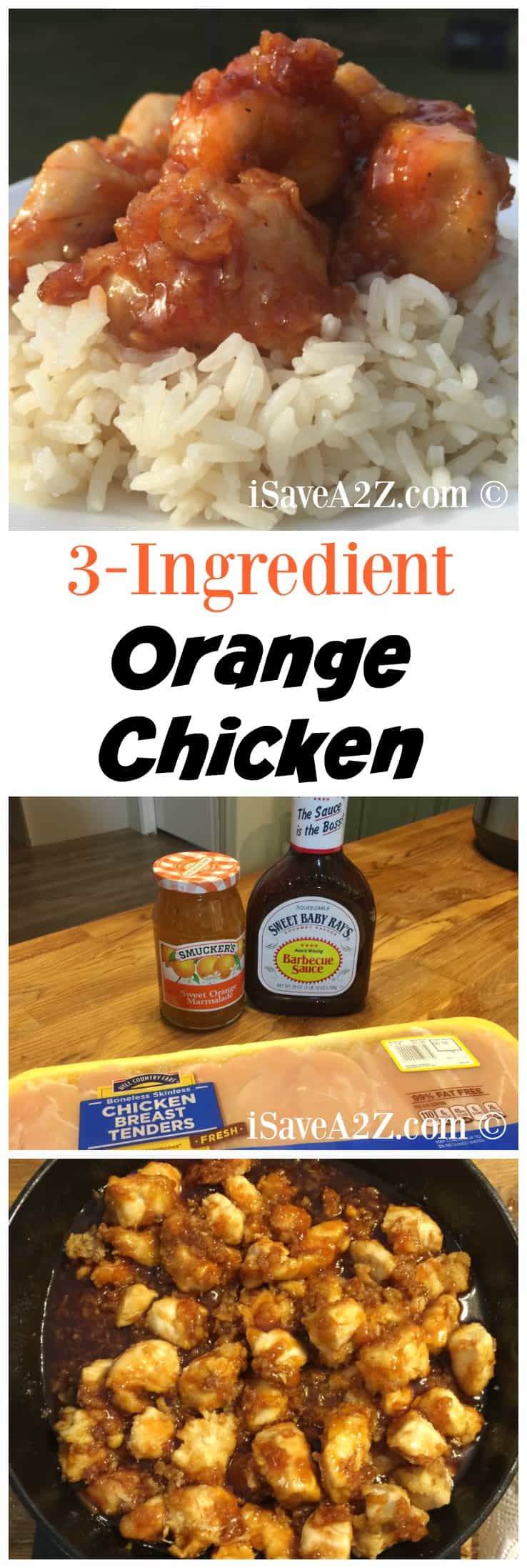 3 Ingredient Orange Chicken Sauce Recipe - iSaveA2Z.com