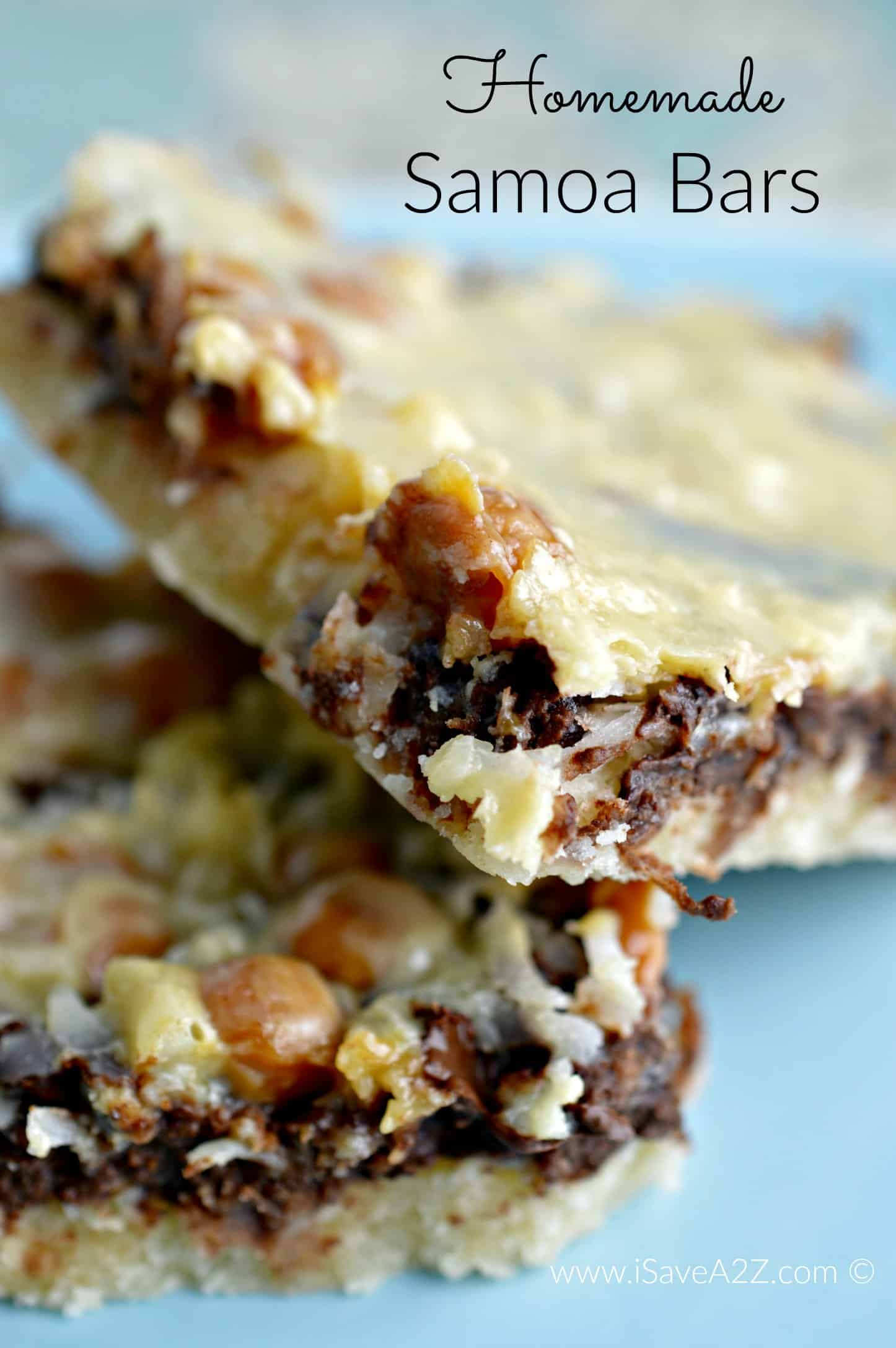 Homemade Samoa Bars