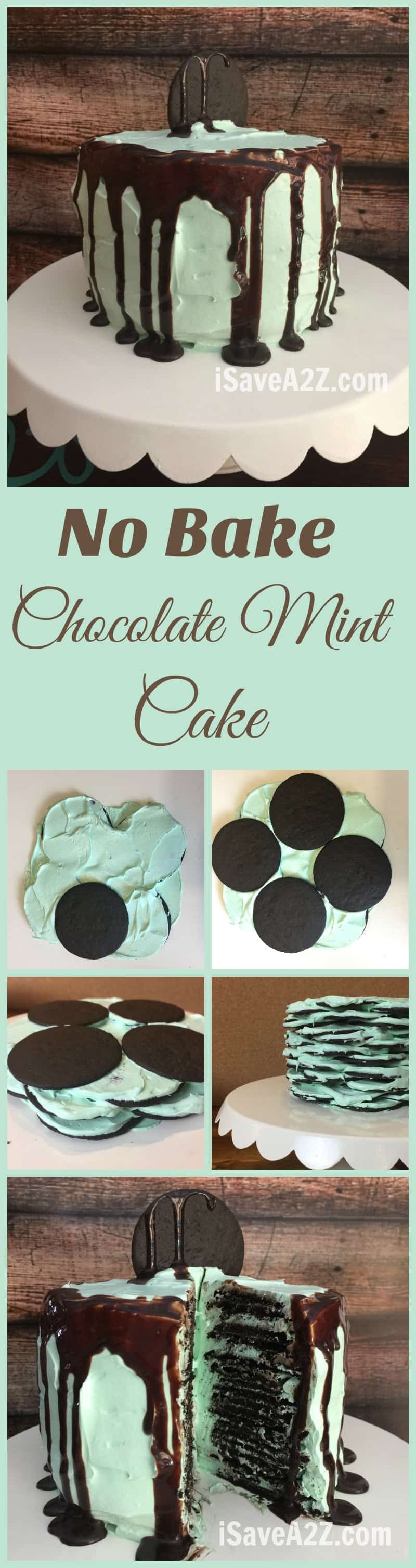 No Bake Chocolate Mint Cake Recipe