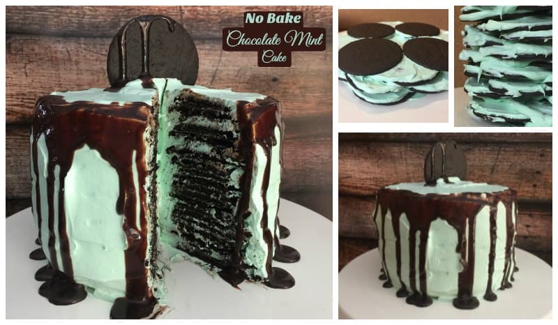 NO BAKE Chocolate Mint Cake