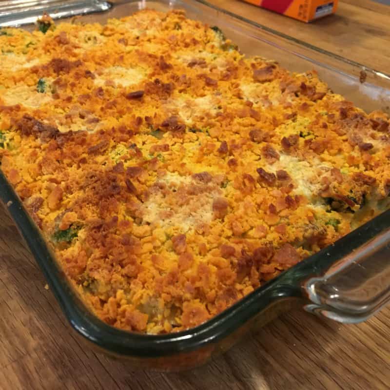 Cheese Crusted Broccoli Casserole without rice