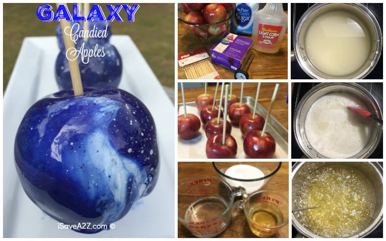 Galaxy Candied Apples