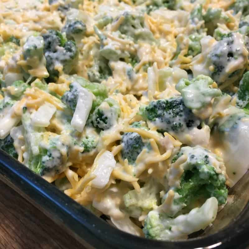 Cheese Crusted Broccoli Casserole without rice