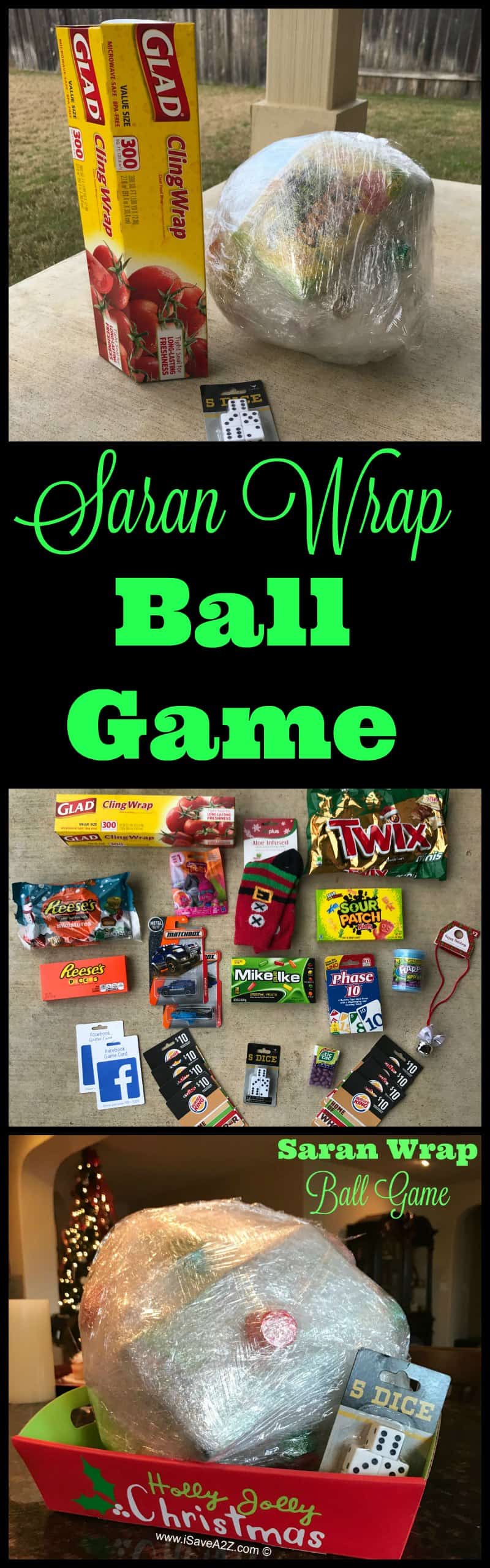 Large Saran Wrap Treasure Ball Game 