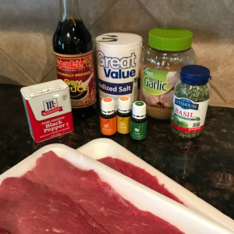 Citrus Basil Beef Jerky Recipe Ingredients