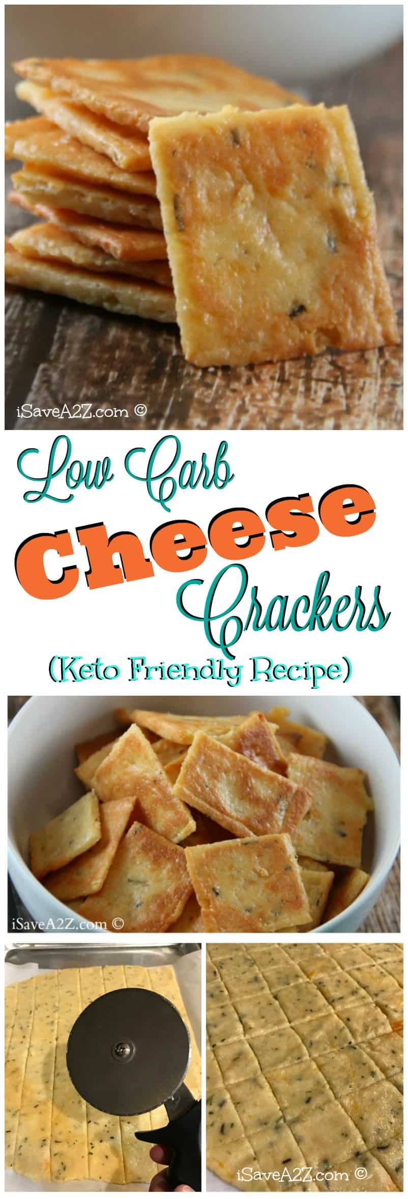 Low Carb Cheese Crackers - Keto Friendly Recipe