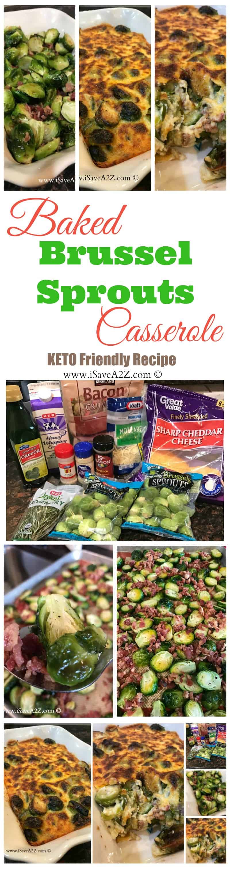Baked Brussel Sprouts Casserole (Keto Friendly Recipe)