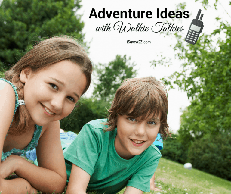 Outdoor Kids Activities Ideas with Walkie Talkies