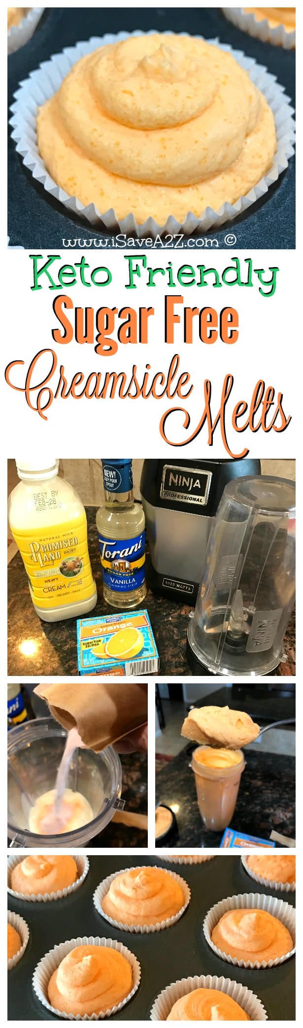 Keto Friendly Sugar Free Creamsicle Melts Treat idea