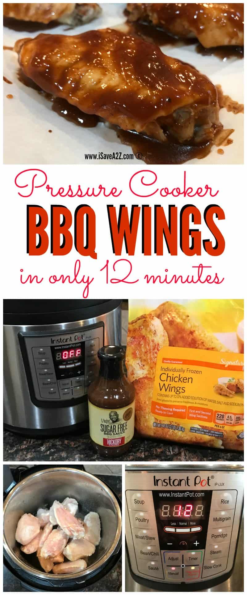 Easy Pressure Cooker BBQ Wings