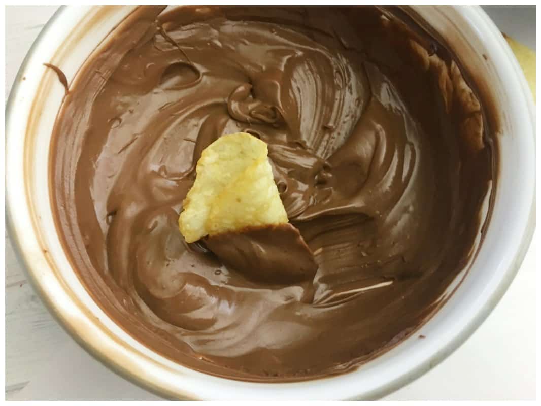 Chocolate Dipped Potato Chips Instructions