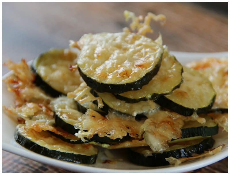 Low Carb Zucchini Parmesan Chips - Keto Friendly Recipe