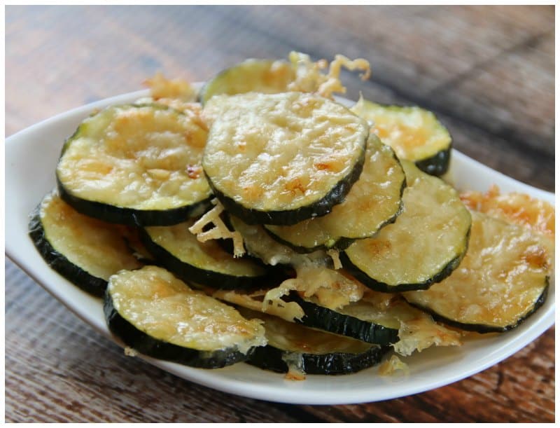 Low Carb Zucchini Parmesan Chips - Keto Friendly Recipe