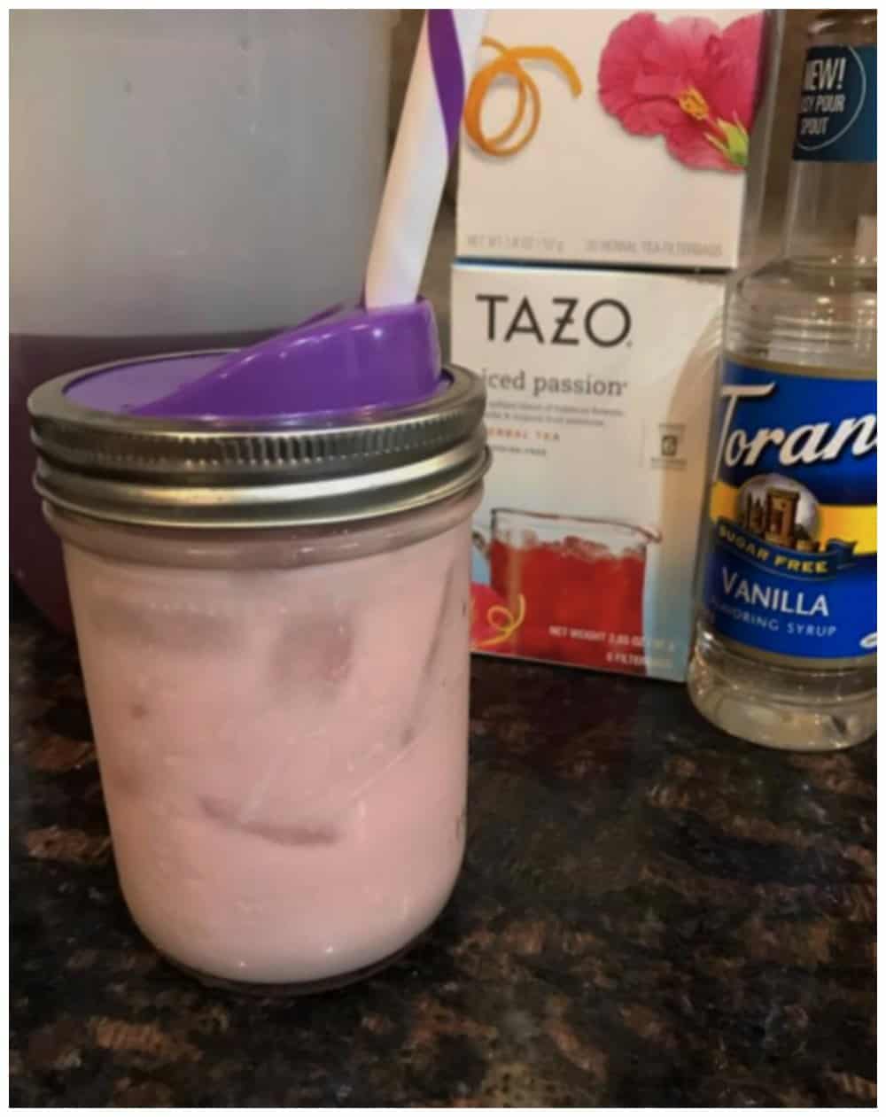 Sugar Free Passion Tea Latte Starbucks Copycat Recipe  (Keto Friendly)