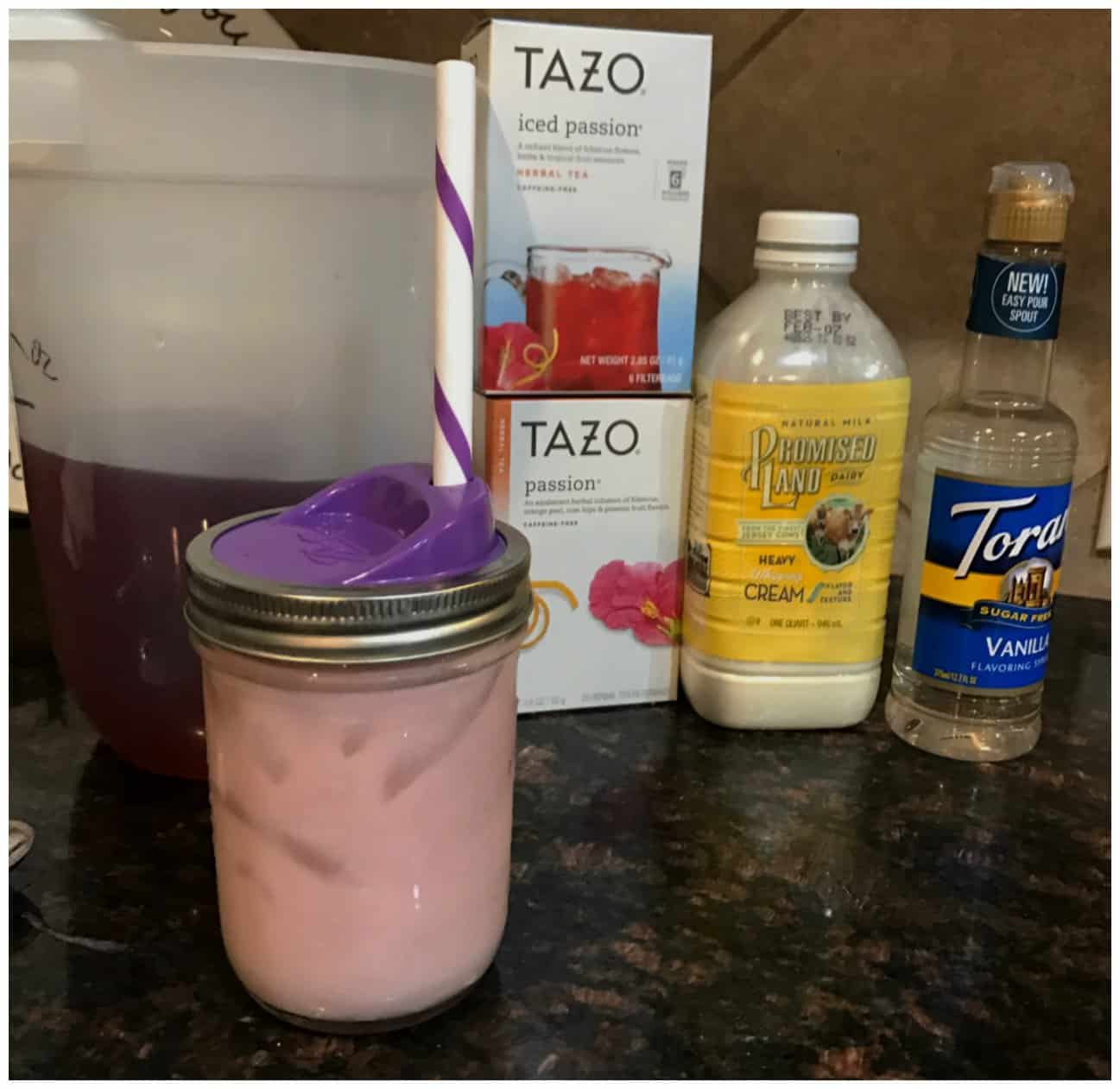 Sugar Free Passion Tea Latte Starbucks Copycat Recipe (Keto Friendly)