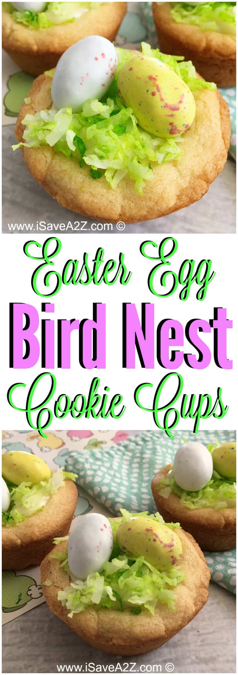 Easter Egg Bird Nest Cookie Cups Recipe