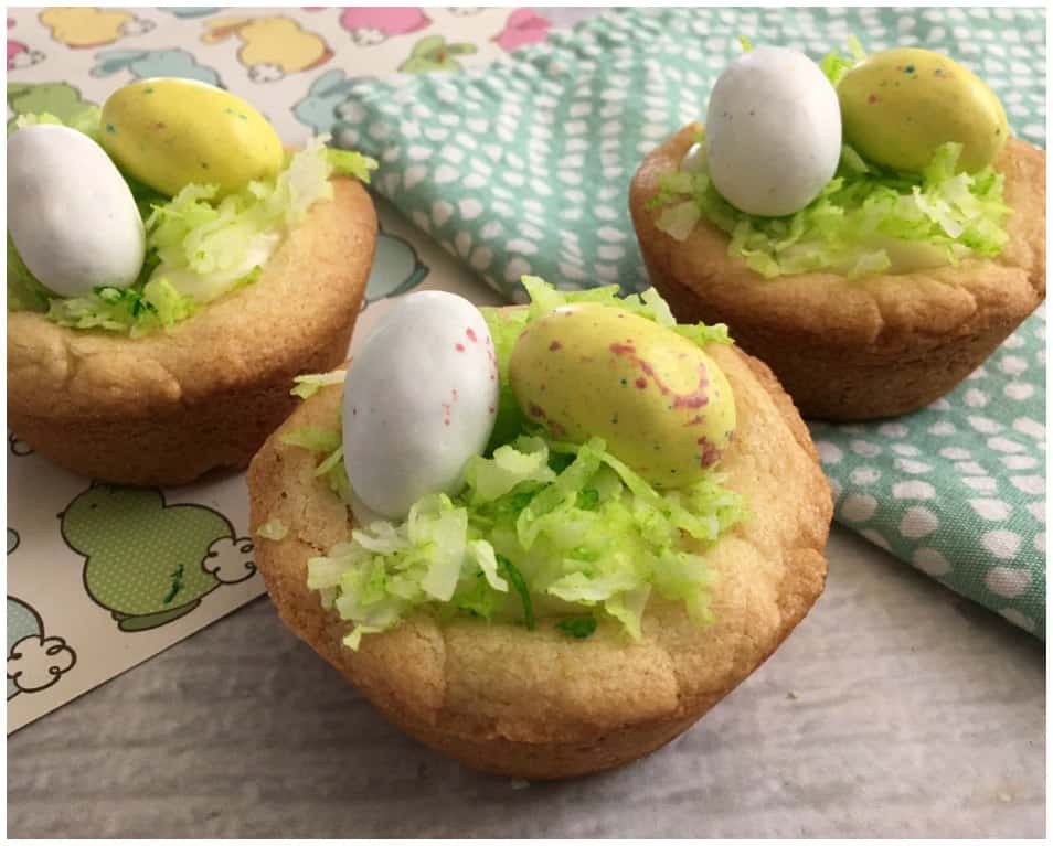 Easter Egg Bird Nest Cookie Cups Recipe