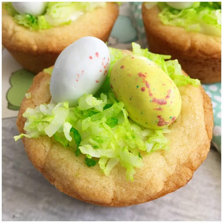 Easter Egg Bird Nest Cookie Cups Recipe