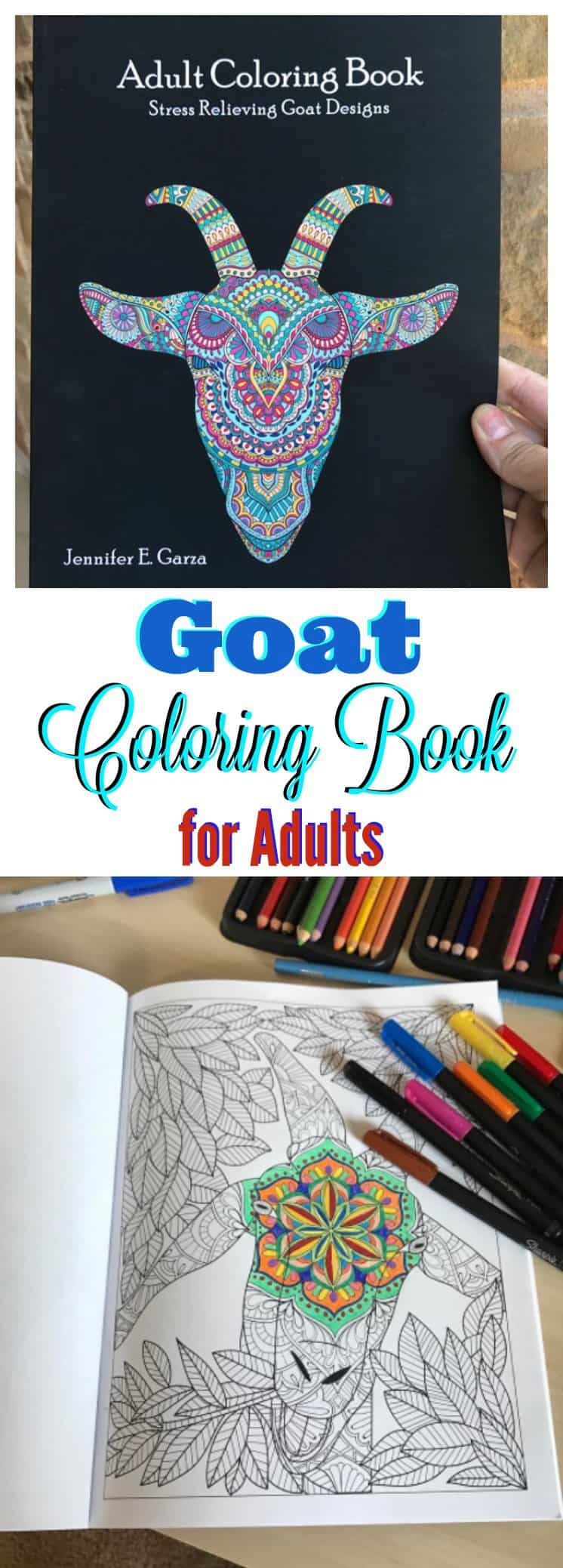 Adult Goat Coloring Book 