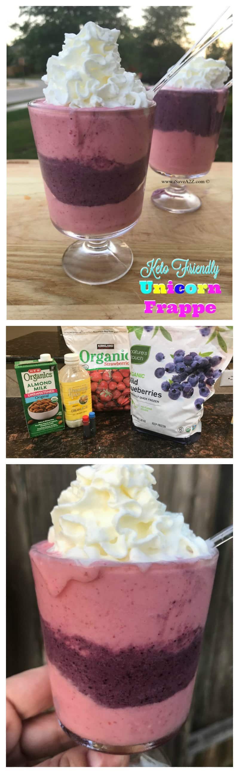 Keto Friendly and Low Carb Unicorn Frappuccino Recipe