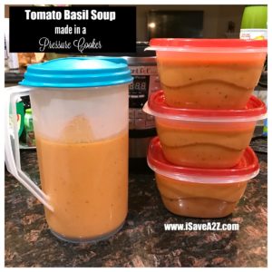 Nordstrom Tomato Basil Soup Made in a Pressure Cooker